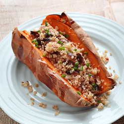 Quinoa Stuffed Sweet Potatoes