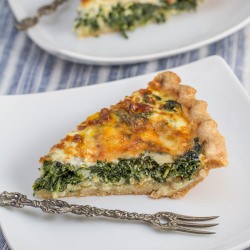 Spinach and Cheese Quiche