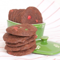 Chocolate Malt Pudding Cookies