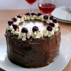 Chocolate and Cherries Cake