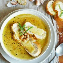 Garlic Chickpea Soup