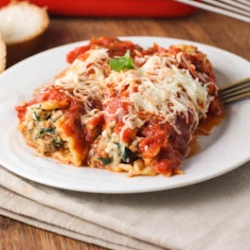 Spinach & Sausage Manicotti