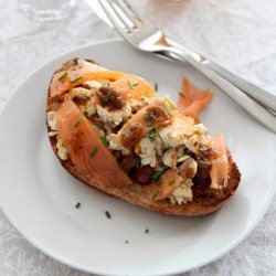 Smoked Salmon Breakfast Bruschetta