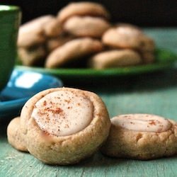 Eggnog Cheesecake Thumbprint