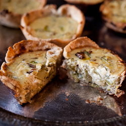 Blue Cheese and Walnut Tarts