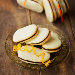 Homemade Orange Milano Cookies