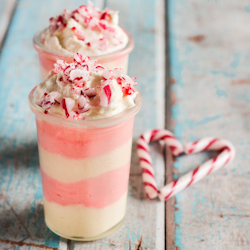 Candy Cane White Chocolate Mousse