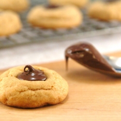 Peanut Butter Nutella Thumbprints