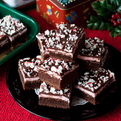 Peppermint Candy Cane Brownies