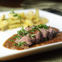 Venison Steak Diane