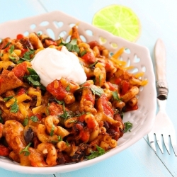 Skillet Chicken Chili Mac