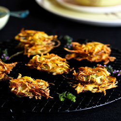 Potato & Scallion Latkes