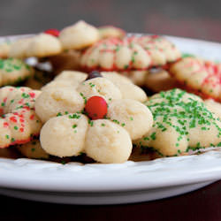 Vanilla Cardamom Spritz Cookies