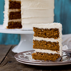 Spice Cake with Eggnog Buttercream