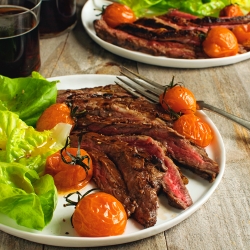 Balsamic Glazed Skirt Steak