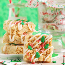 Gingerbread Rice Krispie Treats