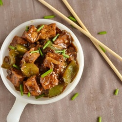 Tofu Pepper Manchurian