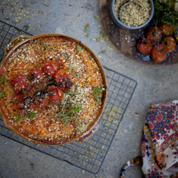 Baked Cherry Tomato Risotto