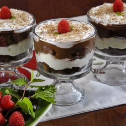 Mini Brownie Trifles