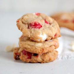 White Chocolate Peppermint Cookies