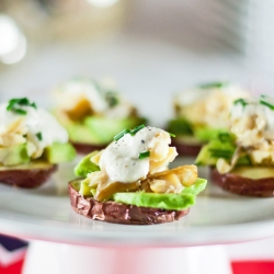 Roasted Potatoes with Smoked Trout