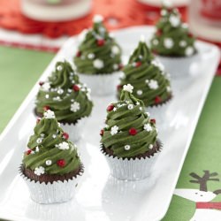 Christmas Tree Mini Mud Cakes