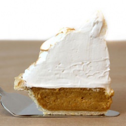 Pumpkin Pie with Meringue Topping