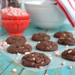 Peppermint Mocha Pudding Cookies