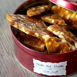 Mixed-Nut Brittle with Sea Salt