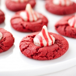 Peppermint Red Velvet Cookies