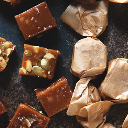 Salted Pumpkin Caramels