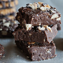 Girl Scout Cookie Fudge