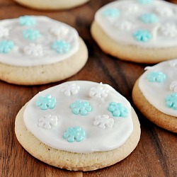 Chewy Iced Sugar Cookies