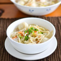 Chicken and Fish Ball Noodle Soup