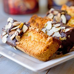 Chocolate Dipped Almond Biscotti