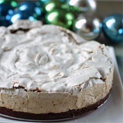 Peppermint-Meringue Brownie Cake