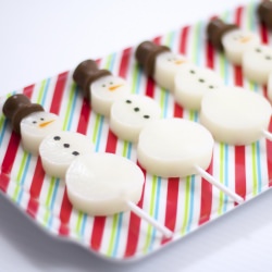 Snowman Jello Shot Pops