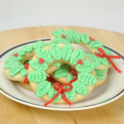 Christmas Wreath Cookies