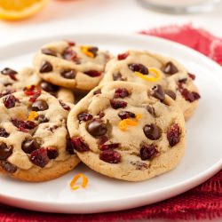 Orange Cran Chocolate Chip Cookies