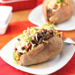 Black Bean Stuffed Sweet Potatoes