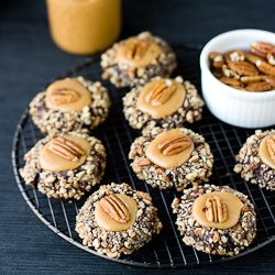 Turtle Thumbprint Cookies