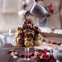 Ice Cream Filled Profiteroles