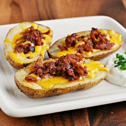 Pork BBQ Potato Skins