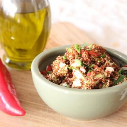 Red Quinoa and Veggies