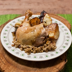 Chicken w/ Festive Barley Stuffing