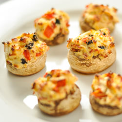 Pepperoni Pizza Stuffed Mushrooms