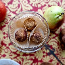 Chocolate Pecan Pear Truffles