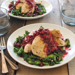 Chicken Cutlets with Pomegranate