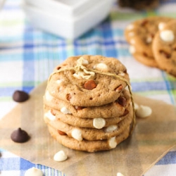 White Chip Snickerdoodle Cookies