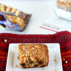 Toffee Chocolate Chip Blondies